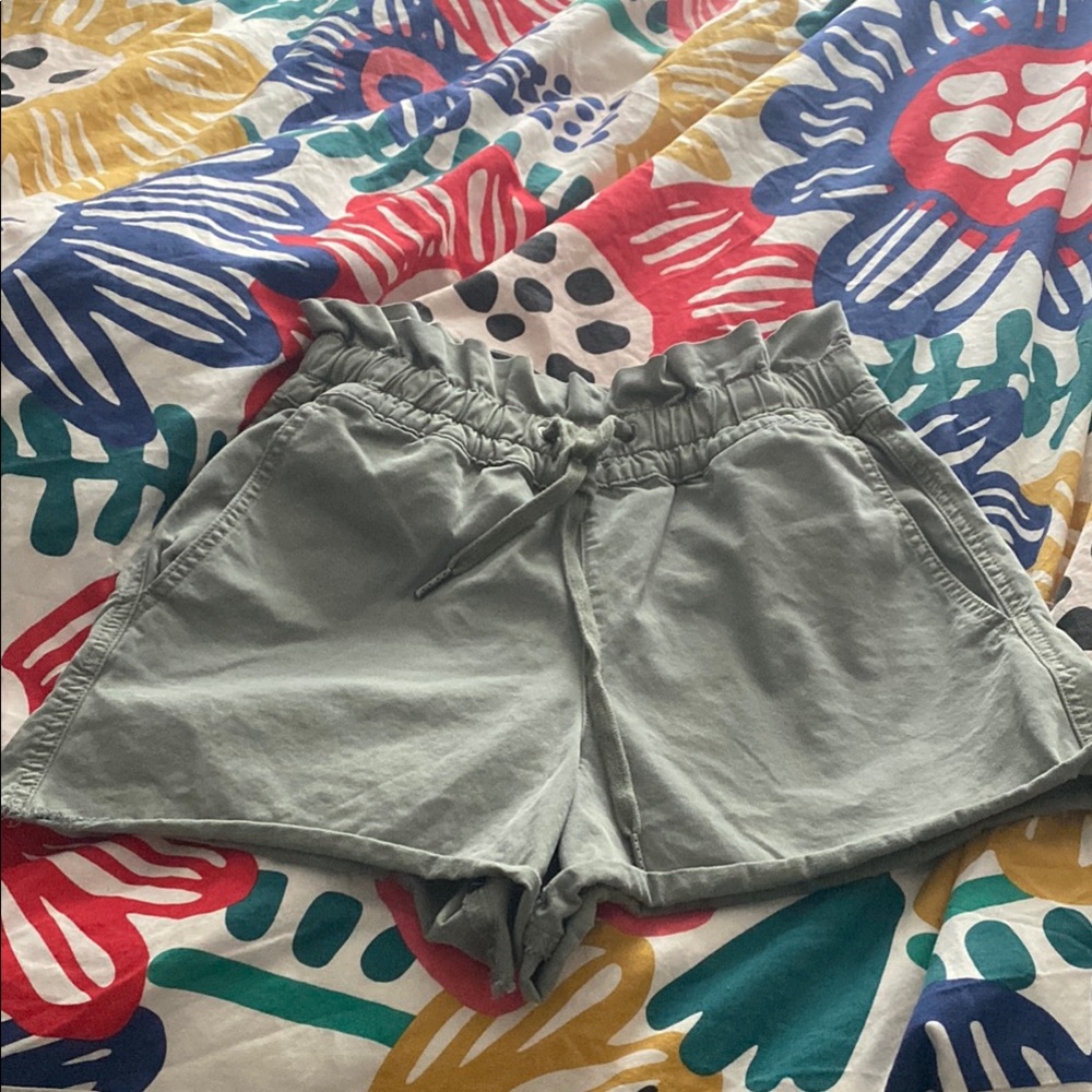 DL1961 High Waist Green Shorts